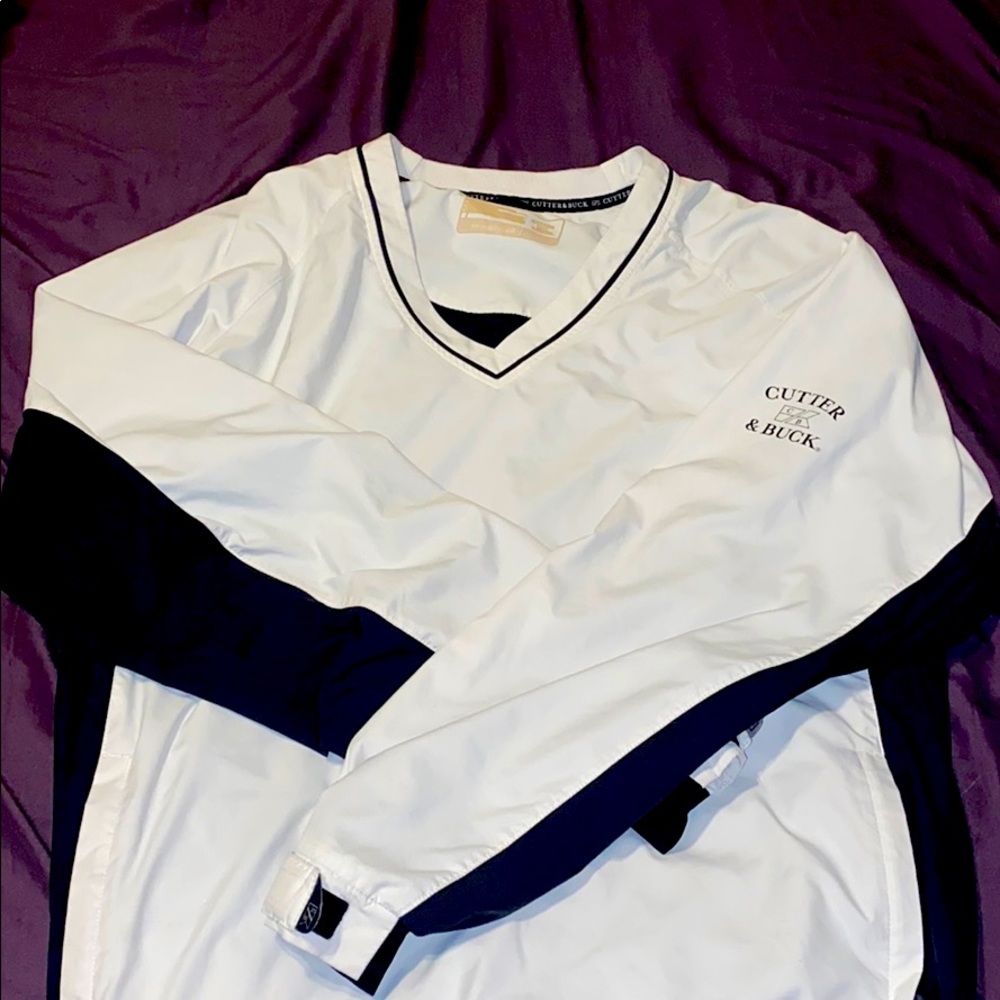 Vintage Color Block V-Neck Windbreaker